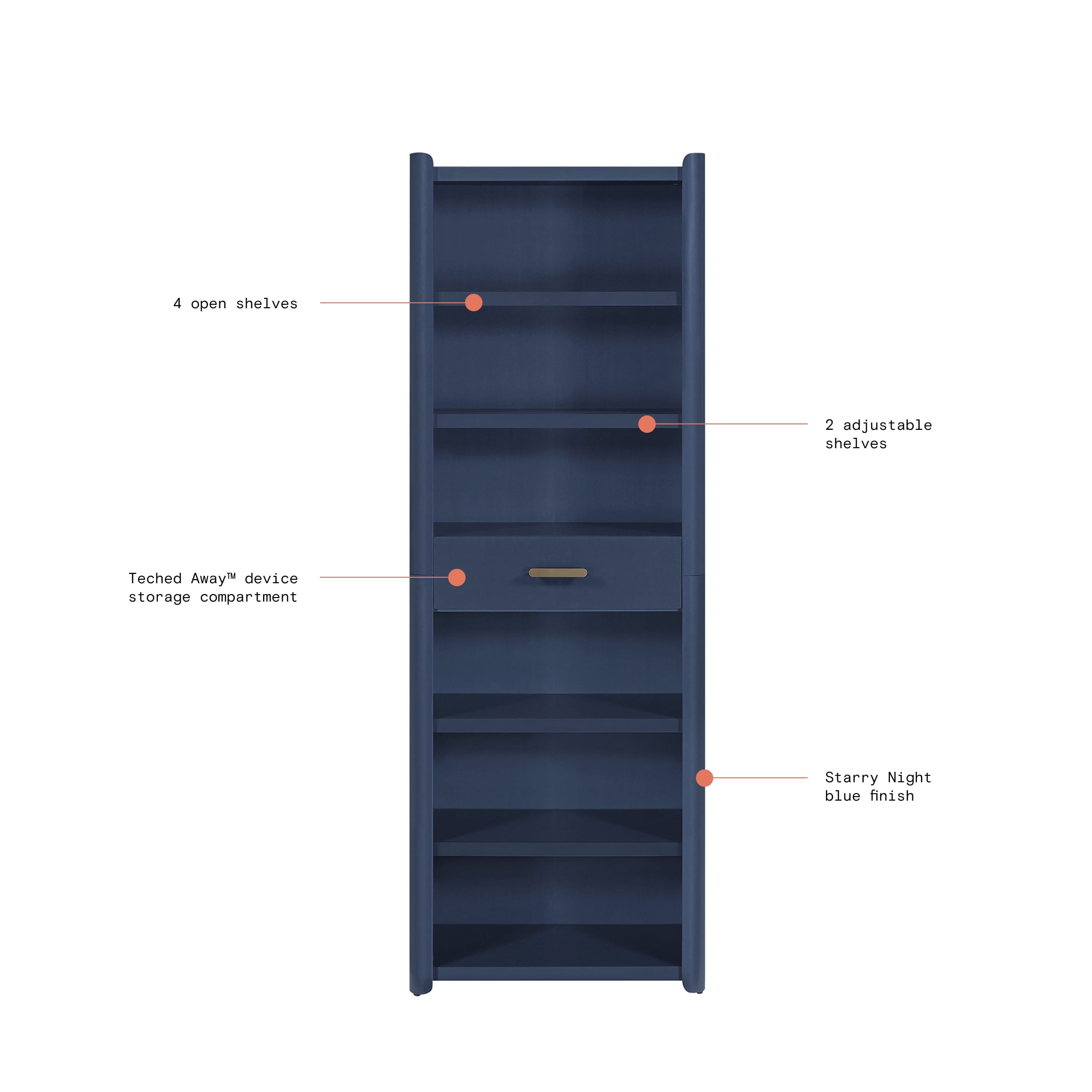 Beautiful Mae Bookcase by Drew Barrymore, Starry Night