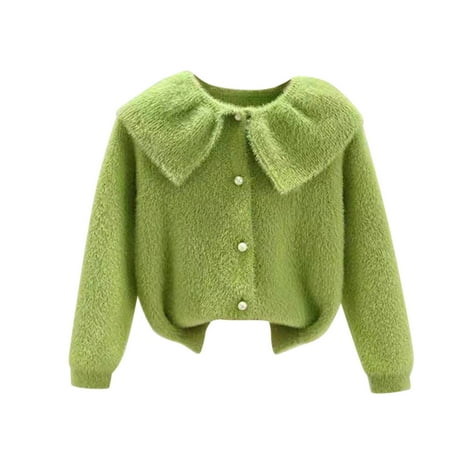 

Dr.Eam Toddler Winter Cold Coats Toddler Kids Infant Baby Boys Girls Solid Long Sleeve Fleece Sweater Cardigan Coat Jacket Outer Outfits Clothes Outerwear Tops Boys Girls Green 3 Y-4 Y