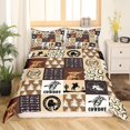 thumbnail image 3 of Ensemble de Literie, Housse de Couette Cheval Flèche Cowboy pour Chambre d'Ado Femmes, 3 of 7