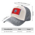 thumbnail image 3 of Men Women Tennessee Flag Baseball Cap Golf Dad Hat Adjustable Low Profile Cotton Hat, 3 of 7