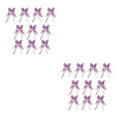 thumbnail image 1 of Guardoinrt 10 Pack Bow Pull Decor Multi-colors Festive Packing Hand-Pulled Flower Gold Light Purple 2Set, 1 of 6