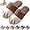 Coffee, variant on Cat Feet Slippers, Cat Paw Slippers for Women, Cute House Animal Slippers, Fun Cat Paw Christmas Slippers, Cozy Warm Fuzzy Winter Slippers, Non-slip Soft Memory Foam
