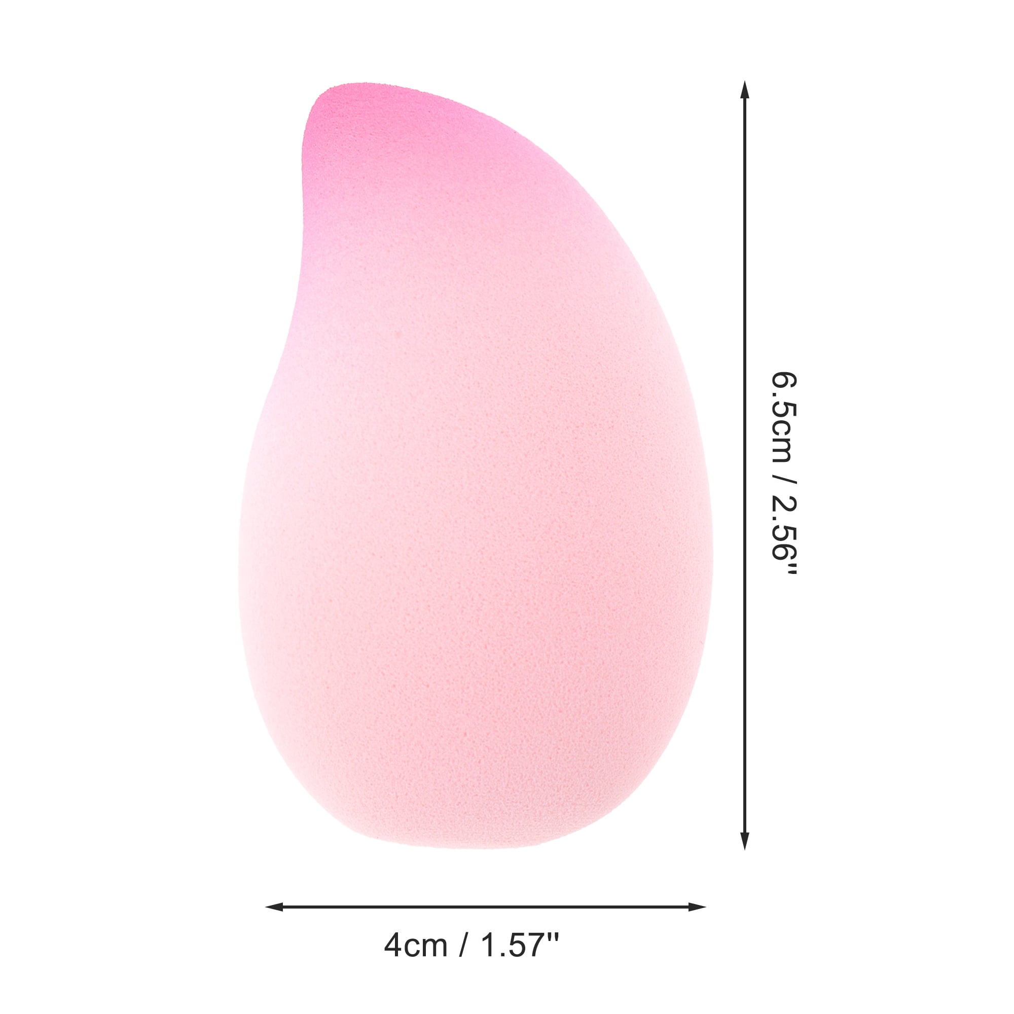 Unique Bargains 1 Pc Gradient Mango Face Makeup Sponge for Makeup Application Pink