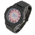 thumbnail image 4 of Bling-ed Out Cuban Bracelet with Oblong Iced Look Hip Hop Watch - 8475BC Cuban (ST10235SD Red Bottoms), 4 of 6