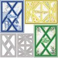 thumbnail image 1 of Troqueles de corte de marco triangular de diamante para la fabricación de tarjetas, troqueles de fondo de marco, plantillas de repujado de acero al carbono, 1 of 9