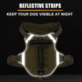 thumbnail image 4 of Dog Harness for Medium Dogs with Retractable dog leash,Adjustable Reflective Oxford Easy Control No Pull Dog Harness with A Heavy Duty 5ft Dog Leash,M(Neck:18.1"-24.4",Chest:20.4"-31.4"),Beige, 4 of 9