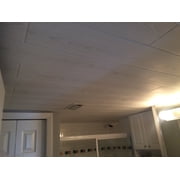 Foam Ceiling Planks - Silver Birch Wood-Grain Finish (48pc pack - covers 84sqft)