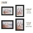 thumbnail image 2 of Sindcom 6 Pack 4x6 Picture Frames,Display Pictures 3.5x5 with Mat or 4x6 Without Mat,Gallery Wall Photo Frames, Black, 2 of 8