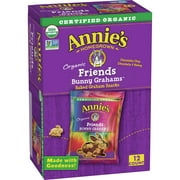 Annies Homegrown Organic Friends Bunny Grahams Snack, 1 Ounce - 12 count per pack -- 4 packs per case.
