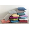 thumbnail image 2 of Fringed Design Down FIlled Linen 20-Inch Throw Pillow (Blue-Grey), 2 of 3