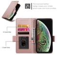 thumbnail image 3 of Allytechgroup for Apple iPhone X/ iPhone XS Case Wallet, Retro PU Leather Slim Fit Business Style Magnetic Closure Cards Slots RFID Blocking Phone Case for Women Men, Rosegold, 3 of 6