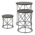 thumbnail image 3 of Furniture of America Nikova Contemporary Wood 3-Piece Nesting Tables in Black, 3 of 9