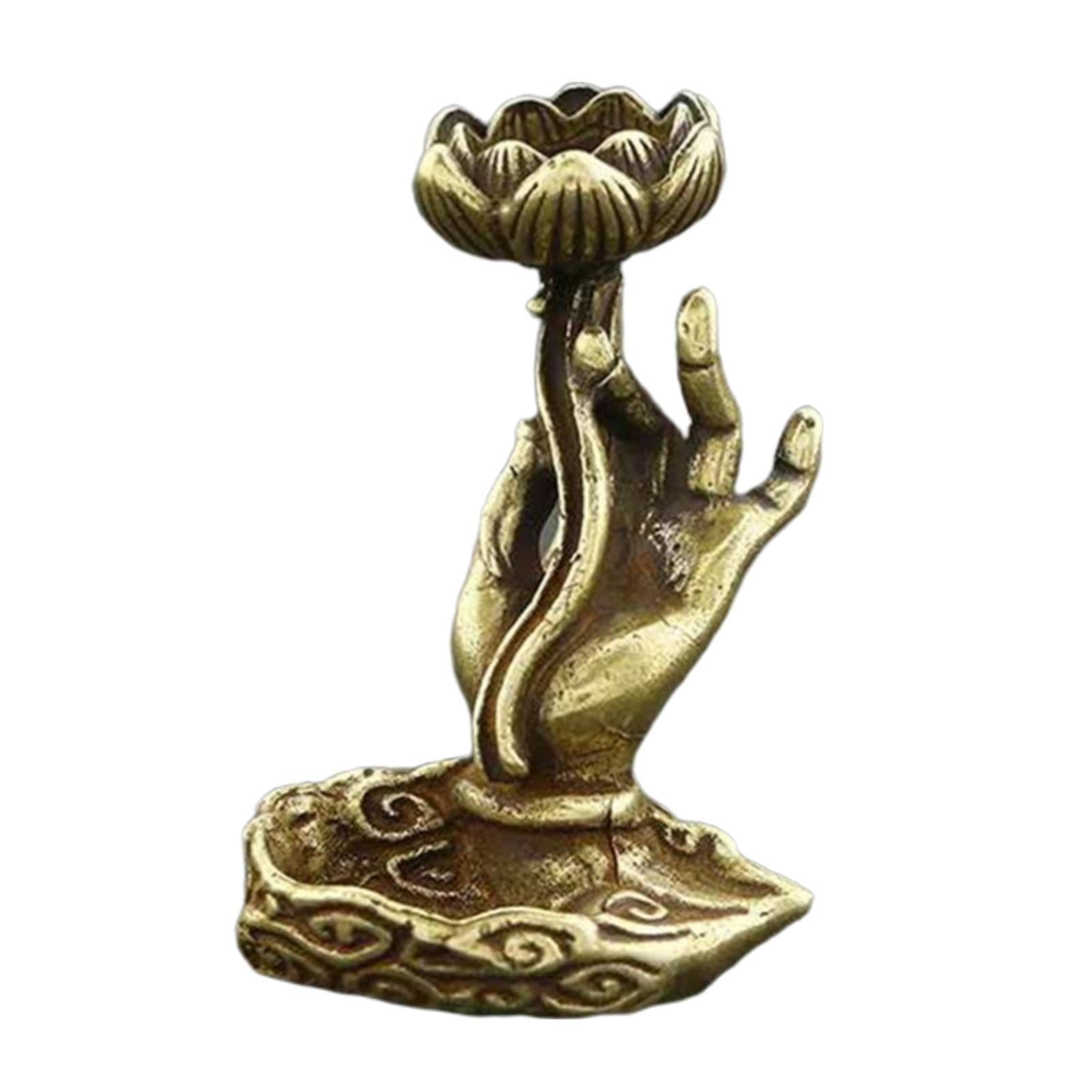 China antique handmade Brass dragon statue Incense Burner 