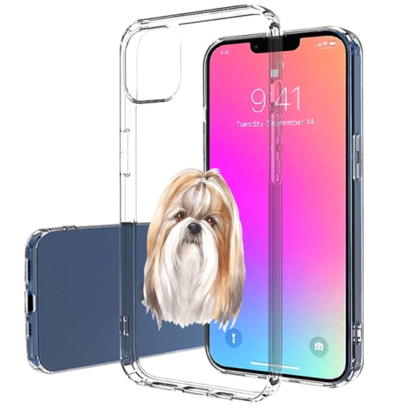 TalkingCase Slim Case for Apple iPhone 14, Slim Thin Gel Tpu Cover, Dog Watercolor 1 Print, Light Weight, Flexible, Soft, Anti-Scratch, Printed in USA