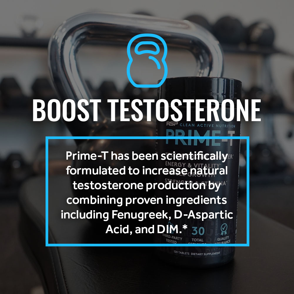 RSP Prime-T Testosterone Booster, Natural Testosterone Supplement for Men, 120 Count