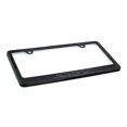 thumbnail image 3 of SRT wordmark black on black solid metal license plate frame holder, 3 of 4