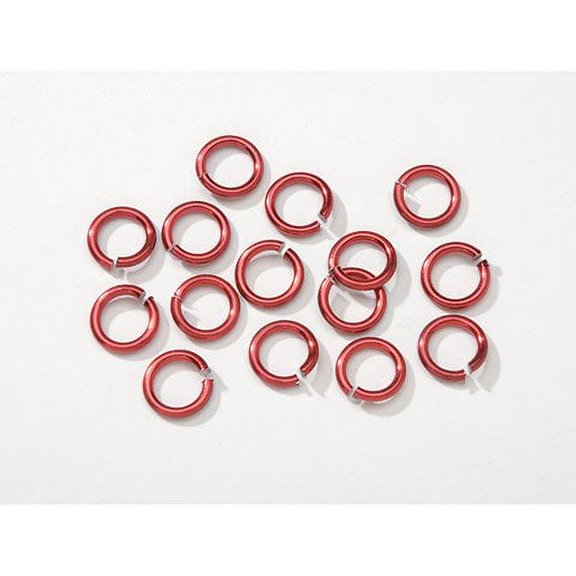 Chain Maille Aluminum Jump Rings - Ruby Red - 7.25Mm