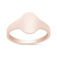 thumbnail image 2 of AFFY Flat Oval Top Signet Ring In 14K Rose Gold Over 925 Sterling Silver (Medium) Ring Size 13.5, 2 of 4