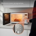 thumbnail image 3 of White Westinghouse  Horno de Microondas 0.9 pies  Modelo WWCMV092533WECR  Display LED  Perilla de control electrónico Botones para programas-60min cocción Plato Giratorio  Descongelado, 3 of 7