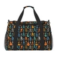 thumbnail image 1 of Fotbe Colorful Guitar Bolsa de Viaje con Estampado, Bolsa de Fin de Semana para Mujer con Compartimento para Zapatos, Bolsa de Gimnasio con Bolsillo Húmedo, 1 of 7