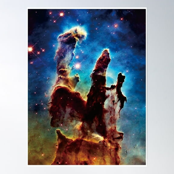 Pillars Of Creation Poster Poster Wall Art, Modern Wall Decor, 8x12 UNFRAMED