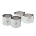 thumbnail image 3 of KÃ¼chenprofi Stainless Steel Cooking Rings, Set of 4 Forming Ring Molds, 2.5 Inches and 3 Inches, 3 of 4