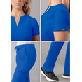 thumbnail image 4 of Adar Addition Go-Higher Scrub Set For Women - Notched V-Neck Scrub Top & Skinny Cargo Scrub Pants, 4 of 7