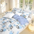 thumbnail image 4 of JOLUSERE 2-Piece Adorable Puppy Blue White Comforter Twin Set, Reversible Soft Quilt Bedding Set for Kids Adults, 4 of 9