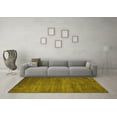 thumbnail image 3 of Ahgly Company Machine Washable Indoor Rectangle Oriental Yellow Industrial Area Rugs, 7' x 10', 3 of 4