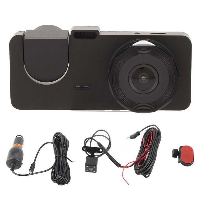 Dash Cam Professional 2.0 Inch IPS HD Screen 1080P Intelligent Motion Detection Parking Monitoring 3 Lens Car Recorder A2