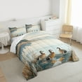 thumbnail image 3 of Feelyou Kid Duck Queen Comforter Set, Vintage Lake House Bedding Comforter Set, 3pcs, 3 of 8