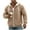Brown, variant on ZVNAΖH Men's Fuzzy Sherpa Hoodie Casual Midweight Fleece Jacket Zip Up Hooded Sweatshirt Winter Outwear with Pockets