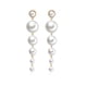 thumbnail image 2 of Pendientes Largos de Perlas de Moda para Mujer | Joyas Navideñas Únicas | Metal Brillante | Regalo Ideal de Navidad | 1 Par, 2 of 7