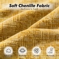thumbnail image 5 of Homefun 61'' Oversized Chenille Chaise Lounge Chair,No Assembly Indoor Reading Sofa with 3 Pillows for Living Room Bedroom,Yellow, 5 of 8