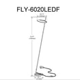 thumbnail image 2 of Lampadaire Finley, 20 W, chrome satiné, 2 of 2