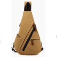 thumbnail image 1 of Men's canvas backpack multifunctional single shoulder or double shoulder capacity large crossbody bag, 1 of 4