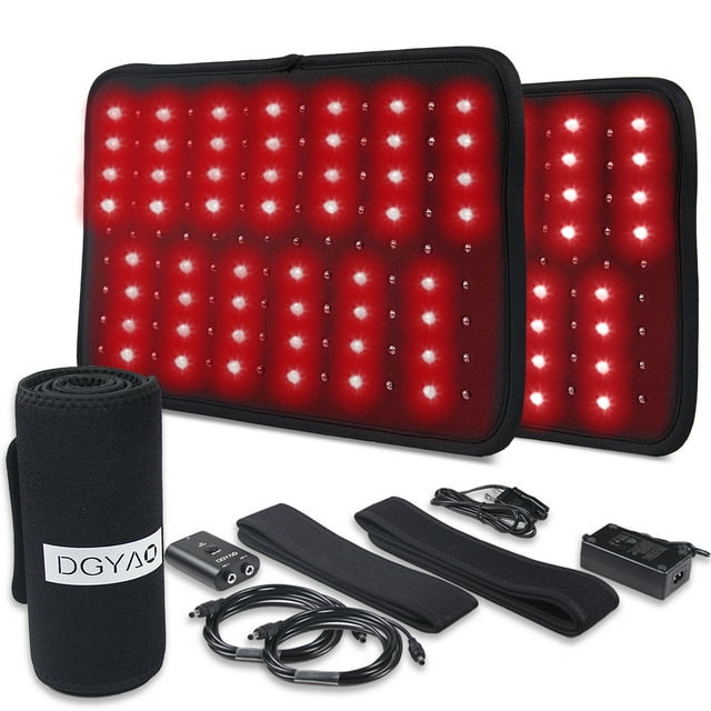 DGYAO Red Light Infrared Light Belt Pad Flexible Wearable Wrap for Waist Back Shoulder Joints Muscle