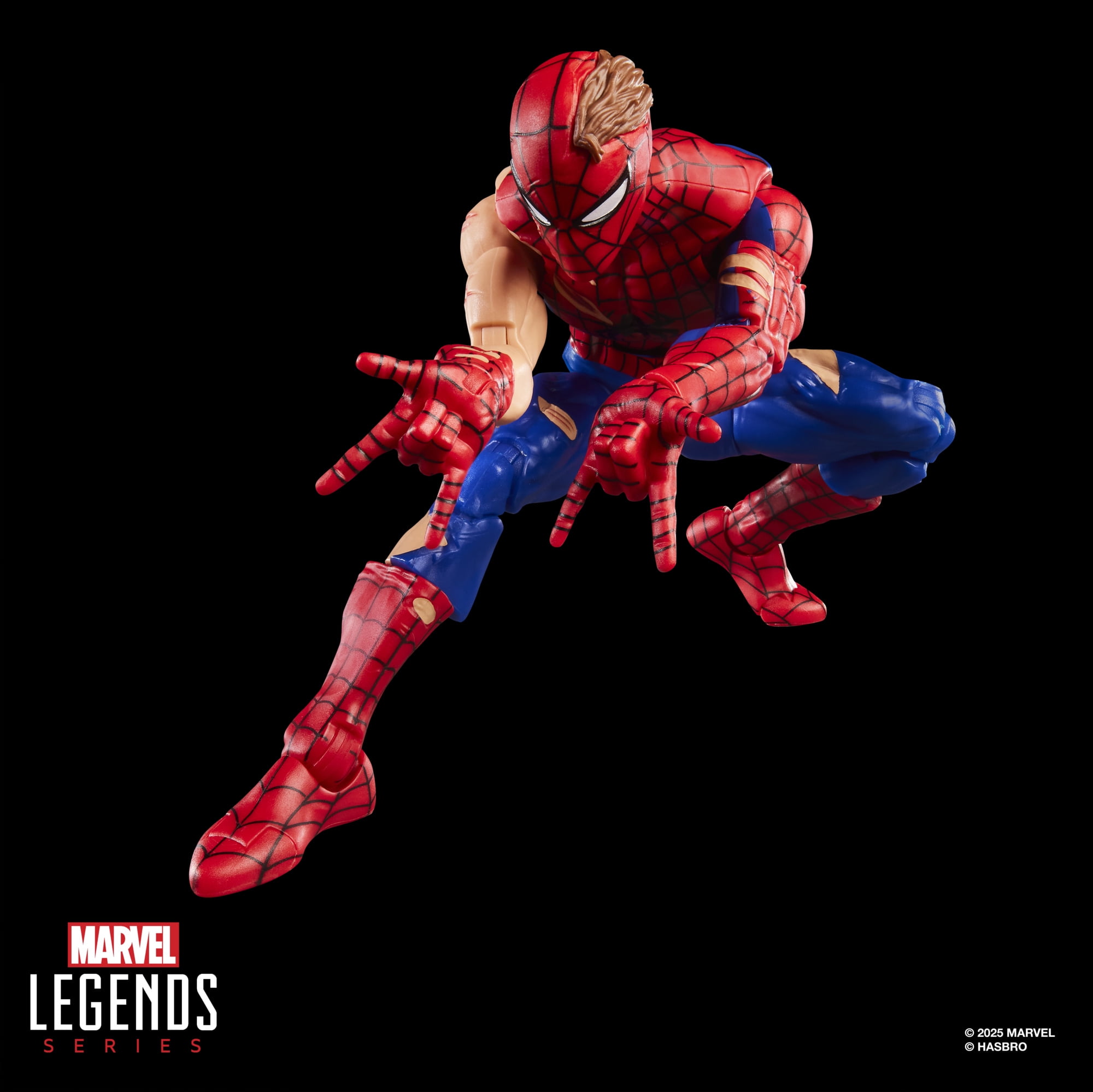 Marvel Legends Series Magic: The Gathering Battle-Damaged Spider-Man, 6" Action Figure Plus Exclusive Foil Trading Card