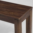 thumbnail image 4 of Grain Wood Furniture Montauk Solid Wood Bench, Rustic Walnut, 4 of 6