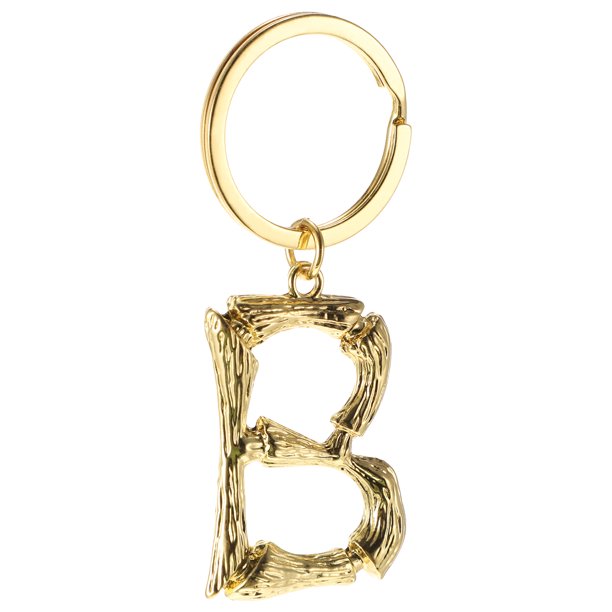GOOHOCHY 1 PC Fashion Alphabet Key Ring Letter Letter Chain Cadena Creative Bag Pendence
