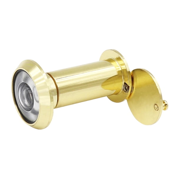 Mirilla para puerta de casa, hotel, dormitorio, diámetro de tubo: 16 mm, lente de vidrio oculta para puerta de metal. 35 a 60 mm amarillo