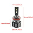 thumbnail image 4 of H8 H9 H11 Led Car Headlight Conversion Kit, Top-Max Auto RGB Headlight Bulbs 6000K-10000K 80W 8000LM Adjustable Brightness High/Low Beam Super White COB Chips with APP Control IOS Android, Pack of 2, 4 of 6
