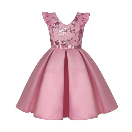 

KI-8jcuD Gold Girls Dress Toddler Kids Girls Prints Sleeveless Party Hoilday Court Style Dress Princess Clothes Dresses Baby Princess Smocked Back Lace Shorts Dark Dress for Toddler Spinning Tales D