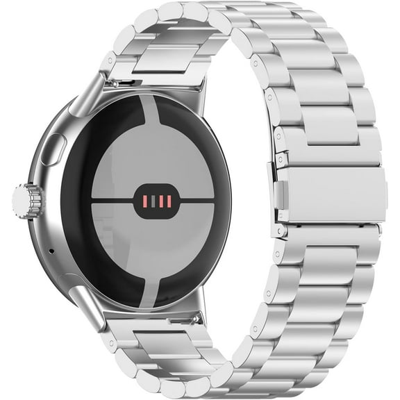 MYKOMI Compatible with Google Pixel Watch 4 45MM Band,Metal Band Loop Wristband Replacecment Smartwatch Bracelet Strap for Women Men