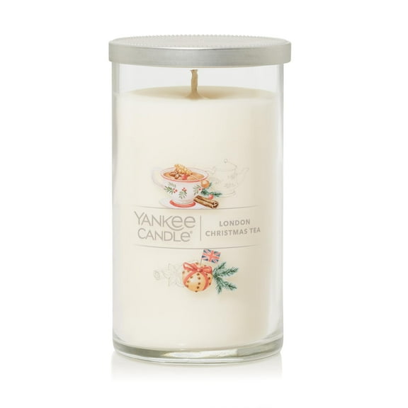 Yankee Candle Signature Medium 2-Wick Candle, London Christmas Tea, 14.25 oz