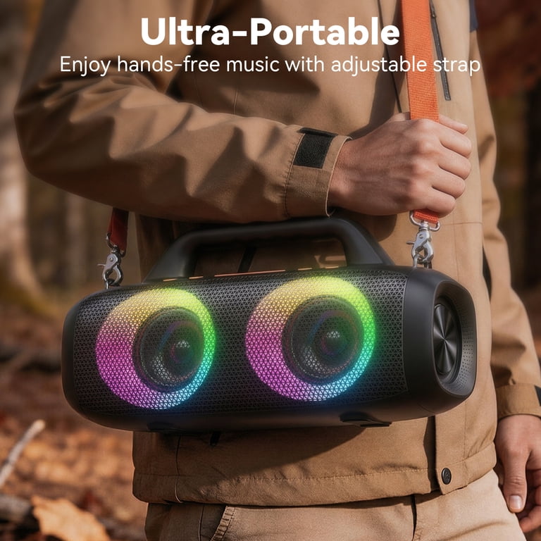 VEATOOL Portable Bluetooth Speaker 80W with RGB Lights photo 7