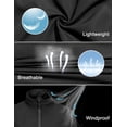 thumbnail image 5 of Little Donkey Andy Women's Lightweight Windbreaker Jacket Breathable Windproof Spring Fall Summer Jacket Hiking Running Golf UPF50+ Black XXL, 5 of 7