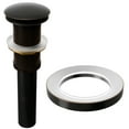 thumbnail image 2 of Novatto NOHP-G008ORB Sanguinello Copper and Black Hand Painted Glass VesselBath Sink with Oil-Rubbed Bronze Pop-Up Drain, Mounting Ring, 2 of 4