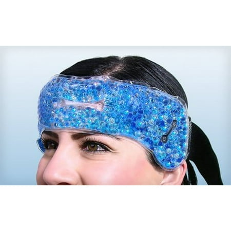 DuraCare Gel Migraine Relief Head Wrap Pad - Reduces Tension Sinus Headache HOT/COLD Stress As Seen on