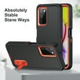 thumbnail image 3 of for Galaxy A03s Case with Kickstand, [10FT Military Drop Protection] Rugged Heavy Duty Hard PC+Soft Silicone Rubber Bumper Hybrid Triple-Layer Case for Samsung Galaxy A03s,
Black+Orange, 3 of 7